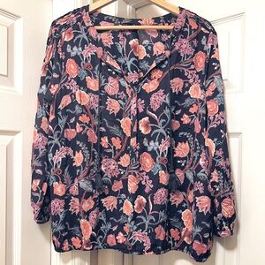 LUCKY BRAND floral blouse